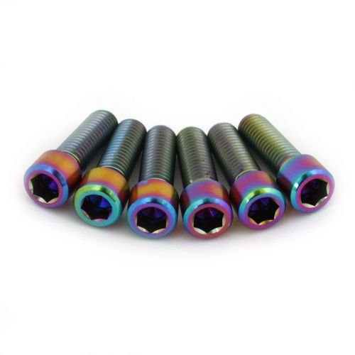 Титановые Болты для выноса ARMOUR BIKES Oil Slick M8x1.25 6шт